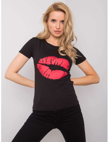 OCH BELLA Beżowy t-shirt bawełniany z printem