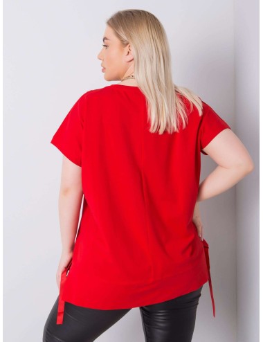 Bluzka plus size z dżetami