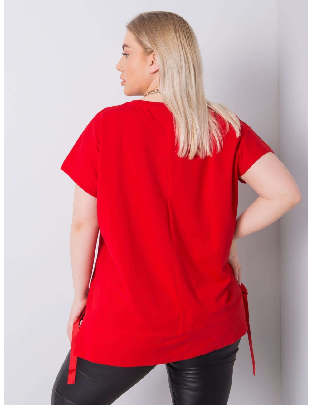 Bluzka plus size z dżetami
