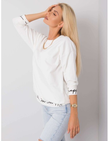 Zielono-czarna gładka bluza plus size z napisami Charliza