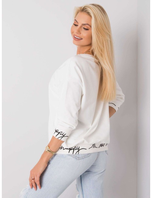 Zielono-czarna gładka bluza plus size z napisami Charliza
