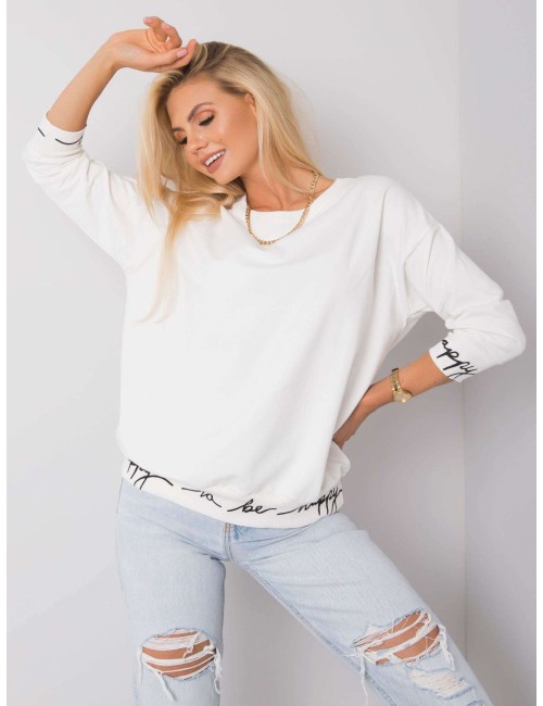 Zielono-czarna gładka bluza plus size z napisami Charliza