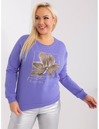 Damska bluzka plus size z nadrukiem