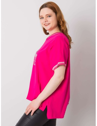 Damska bluzka plus size z aplikacją