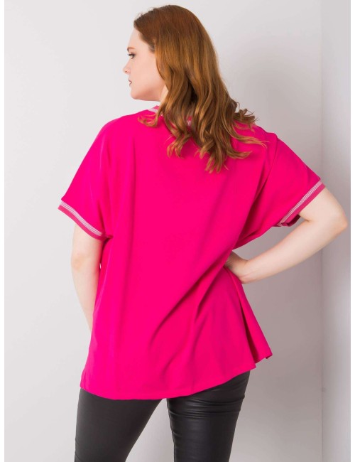 Damska bluzka plus size z aplikacją