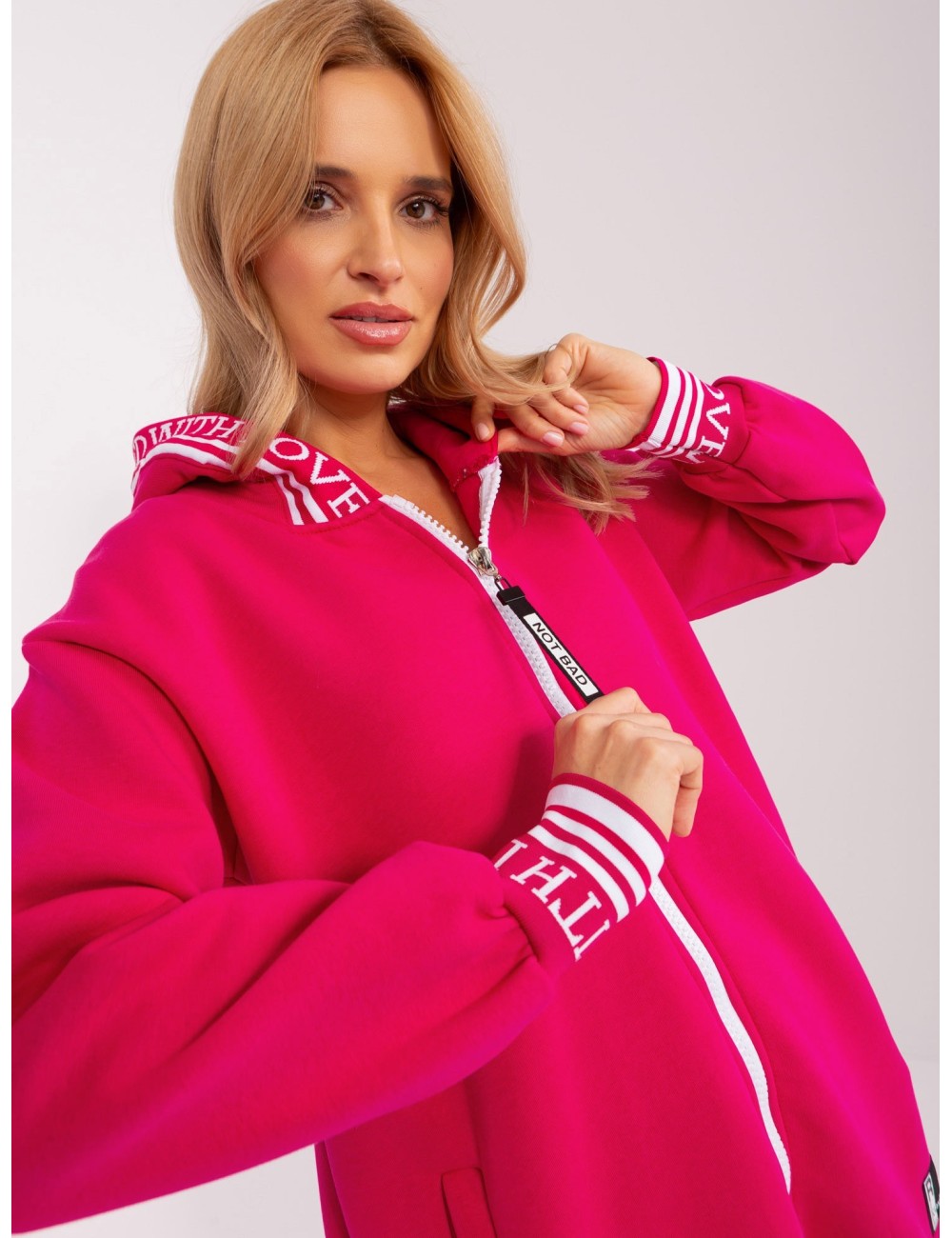 Bluza rozpinana ze ściągaczami