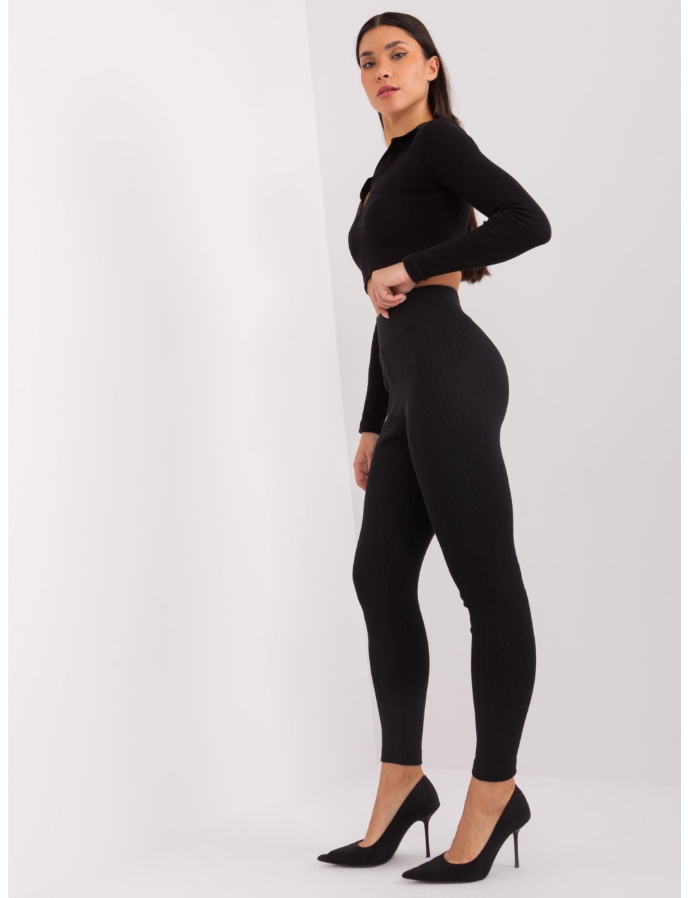 Legginsy z wysokim stanem RUE PARIS