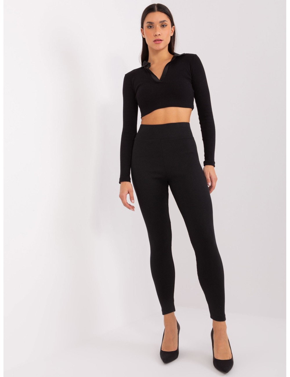 Legginsy z wysokim stanem RUE PARIS