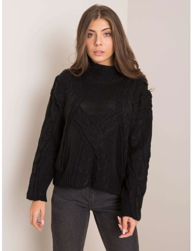 Sweter w warkoczowe sploty