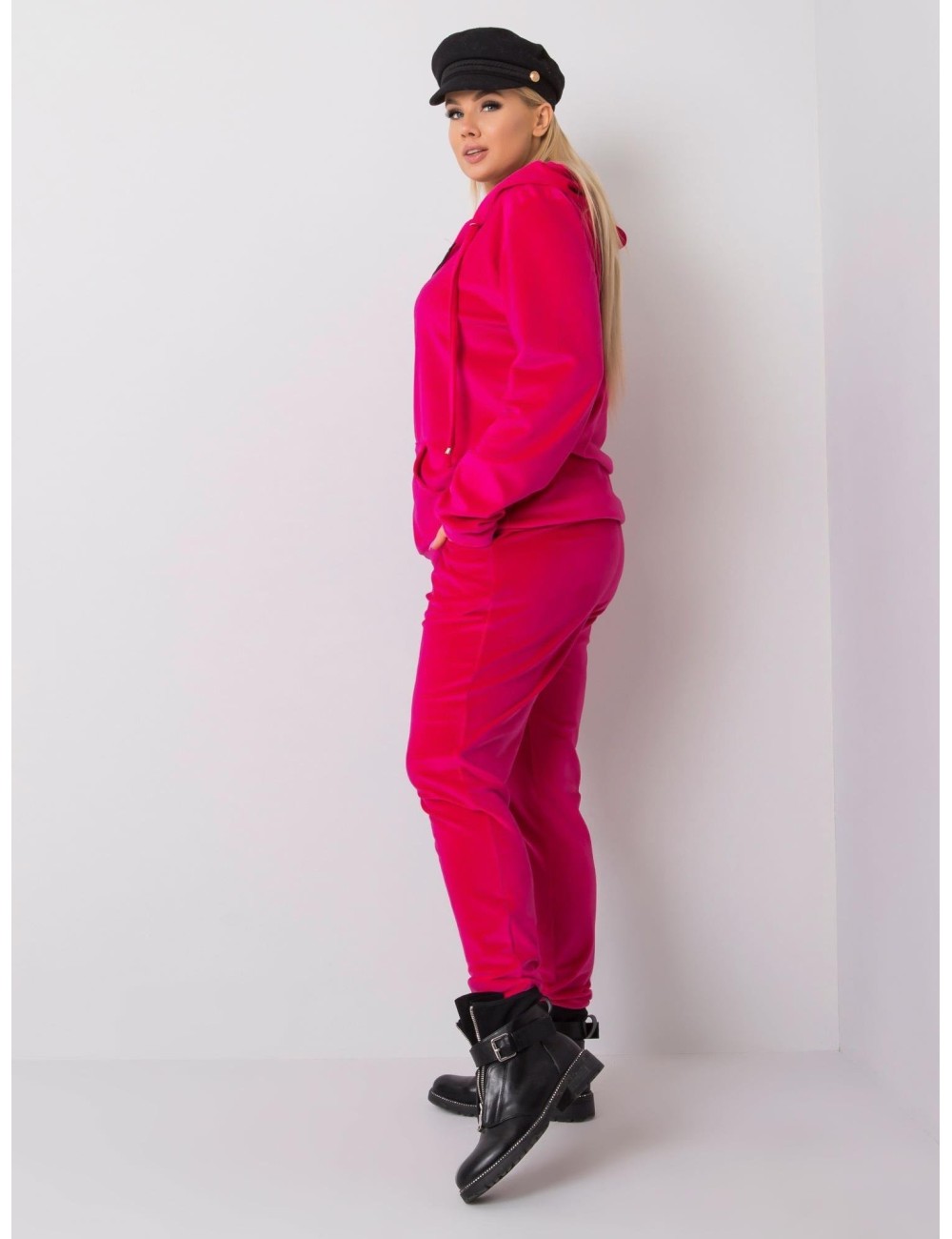 Komplet welurowy plus size