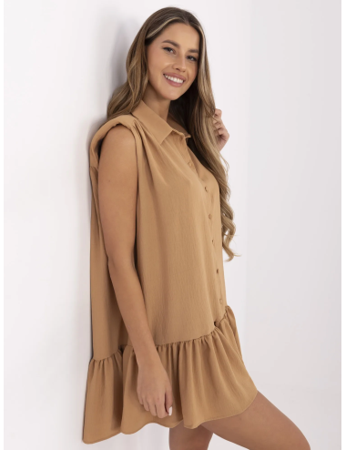 Sukienka-341-SK-5183.09-camelowy