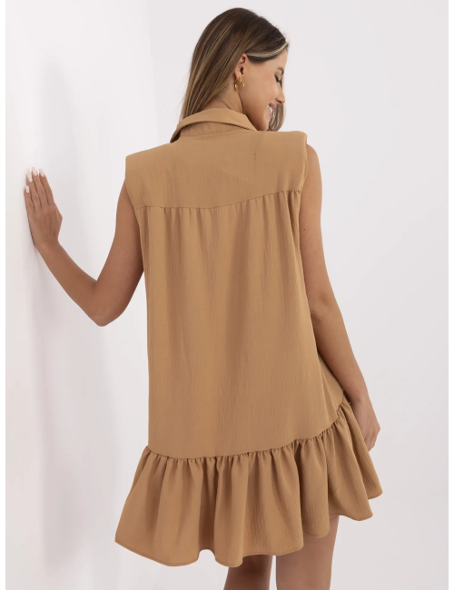 Sukienka-341-SK-5183.09-camelowy
