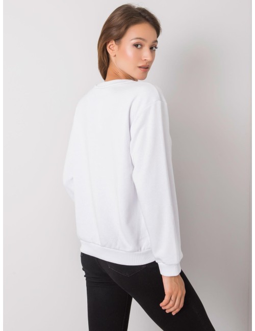 RUE PARIS Szara melanżowa bluza bez kaptura