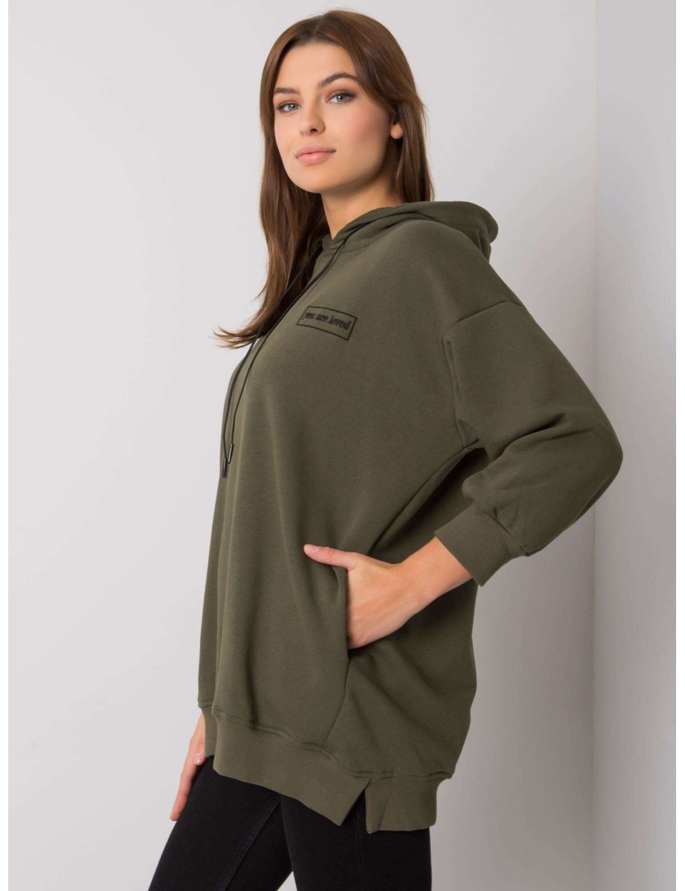 Bawełniana bluza z kieszeniami