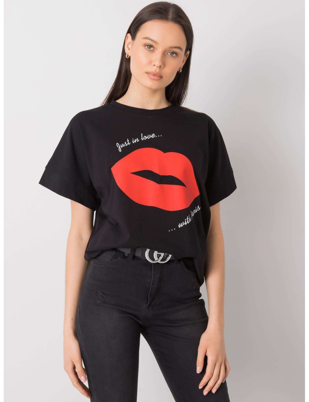 Biały t-shirt z nadrukiem Caddie RUE PARIS