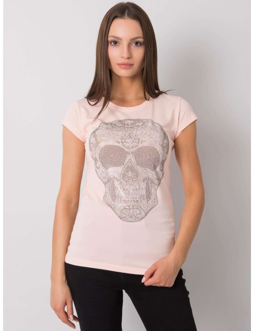 T-shirt damski z czaszką