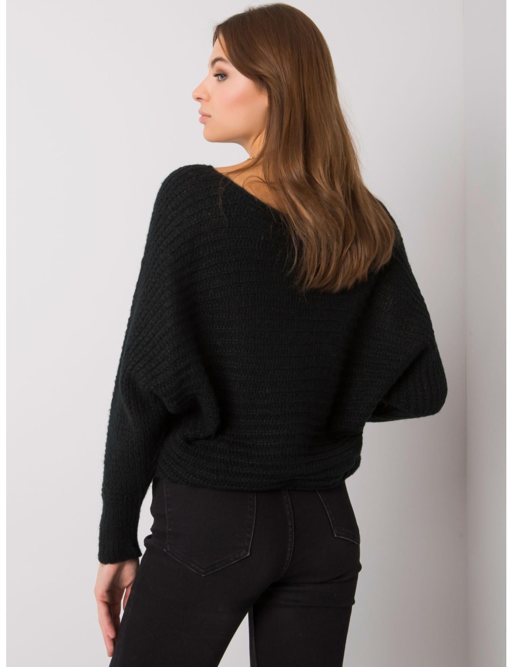 OCH BELLA Szary dzianinowy sweter