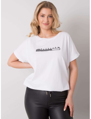 Bluzka plus size z haftem