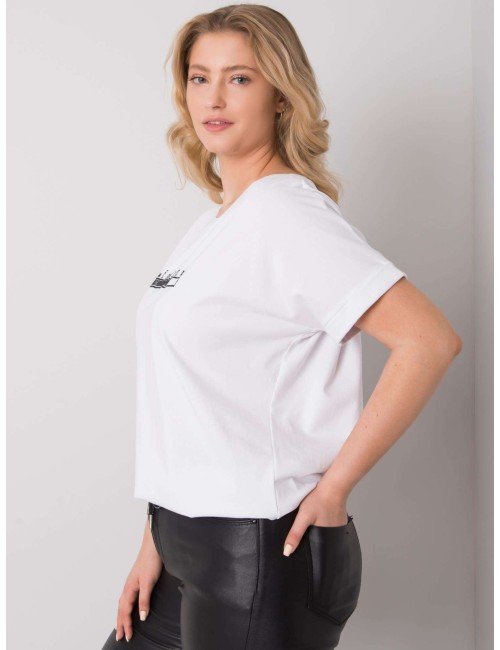 Bluzka plus size z haftem