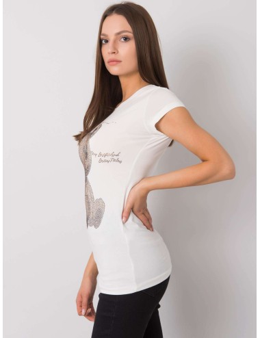T-shirt damski z dżetami
