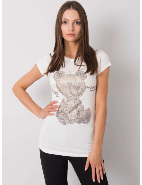 T-shirt damski z dżetami