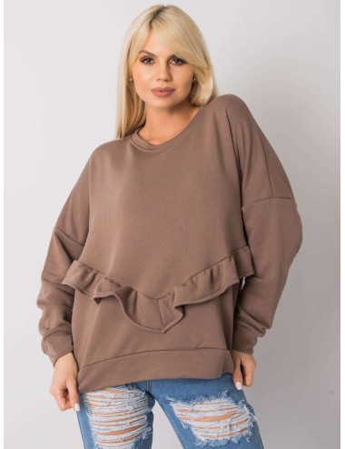 RUE PARIS Biała bluza bez kaptura