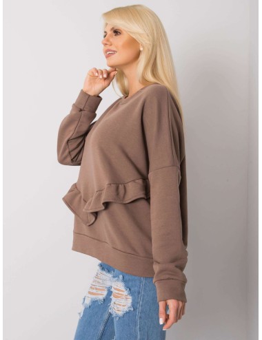 RUE PARIS Biała bluza bez kaptura