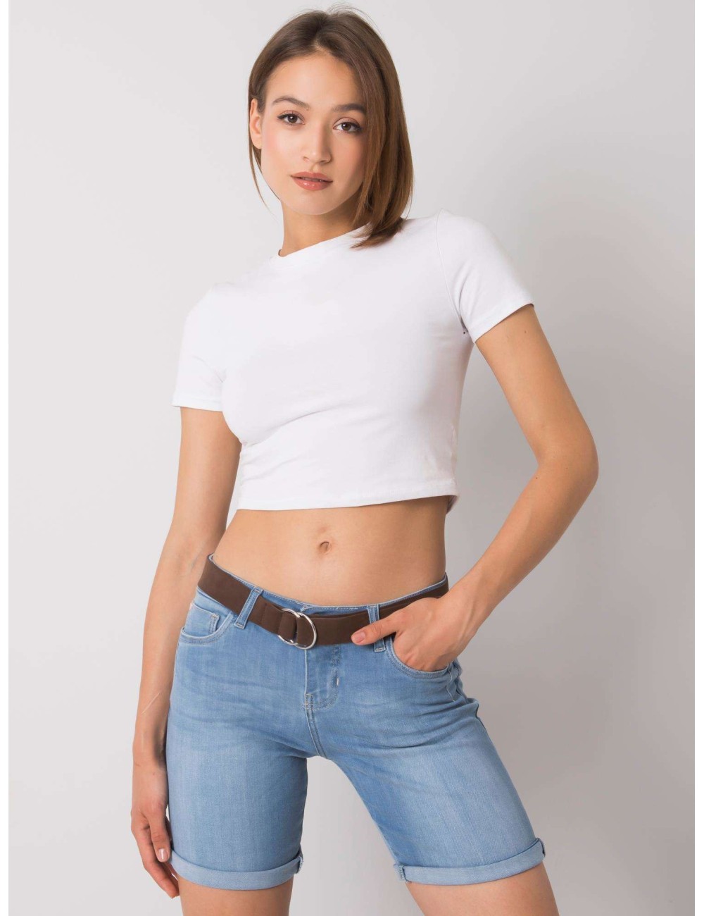 SUBLEVEL Jasnoniebieskie szorty jeansowe