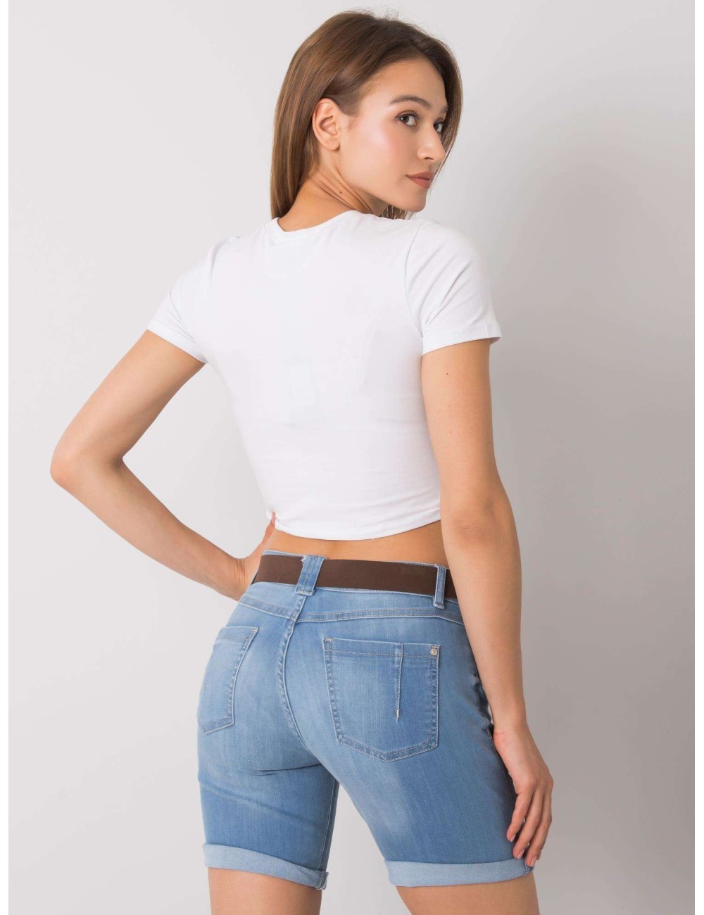 SUBLEVEL Jasnoniebieskie szorty jeansowe