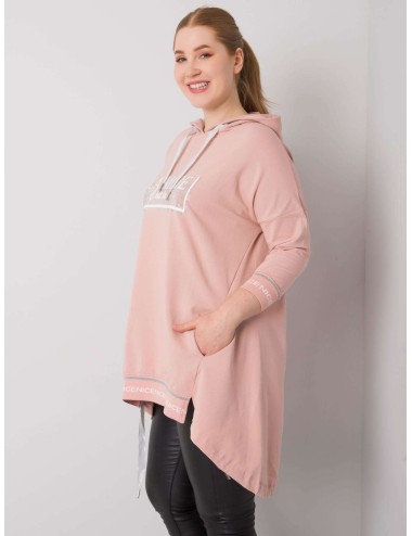 Bluza damska plus size z kieszenią