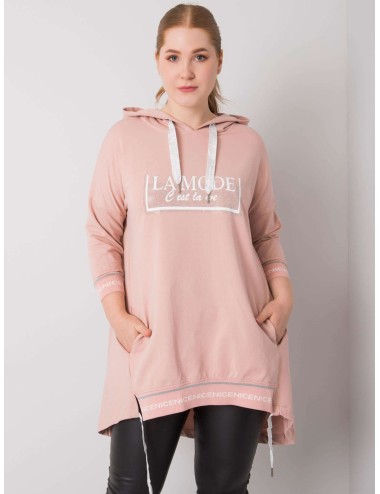 Bluza damska plus size z kieszenią