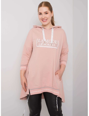 Bluza damska plus size z kieszenią