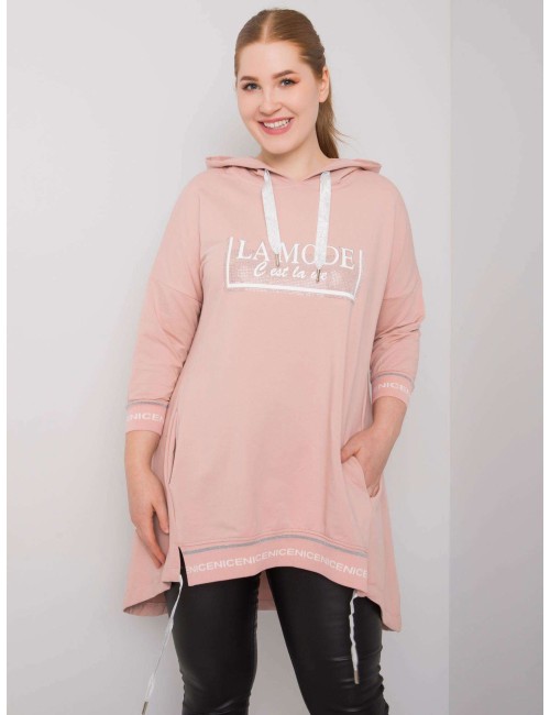 Bluza damska plus size z kieszenią