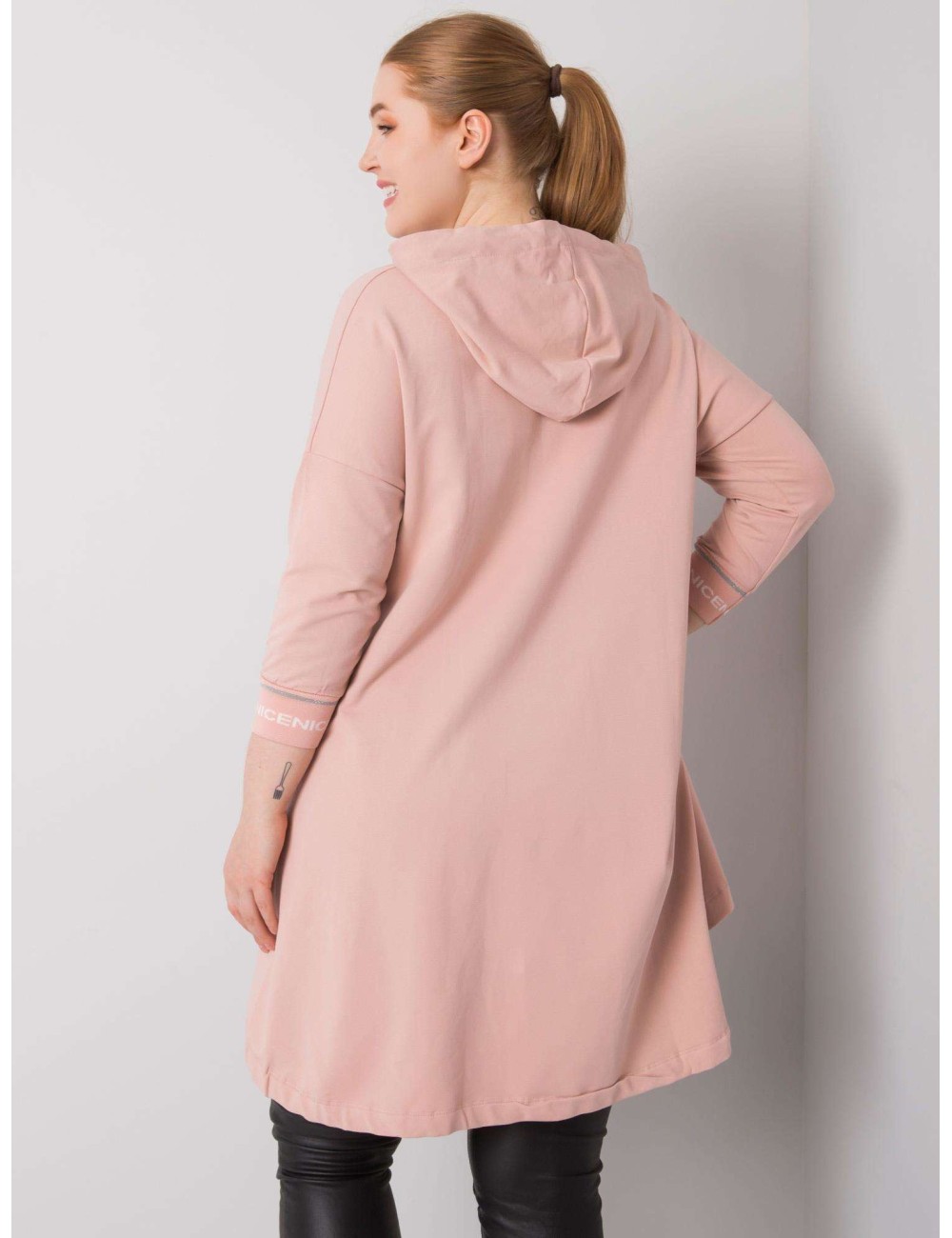 Bluza damska plus size z kieszenią