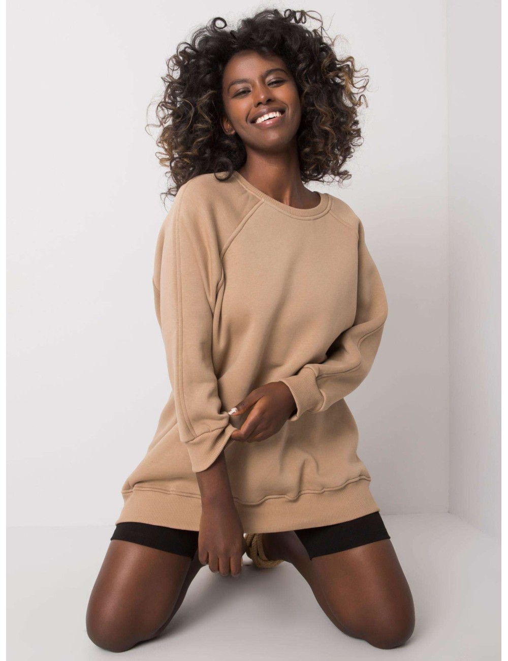Dresowa bluza basic bez kaptura