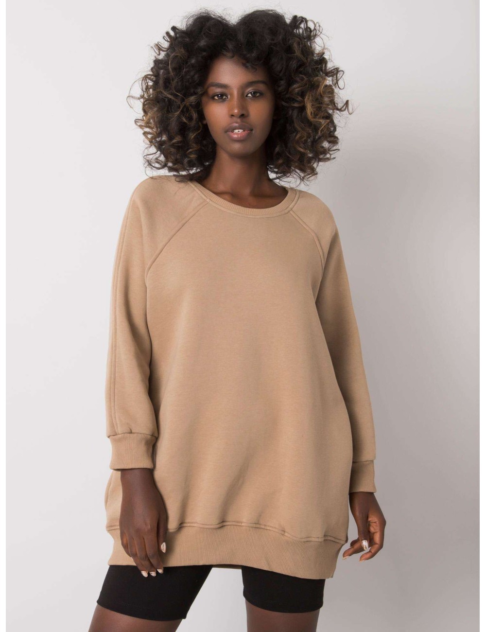 Dresowa bluza basic bez kaptura