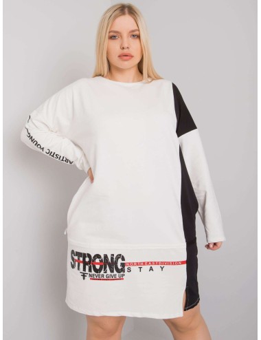 Tunika plus size z długim rękawem