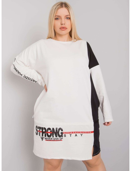 Tunika plus size z długim rękawem