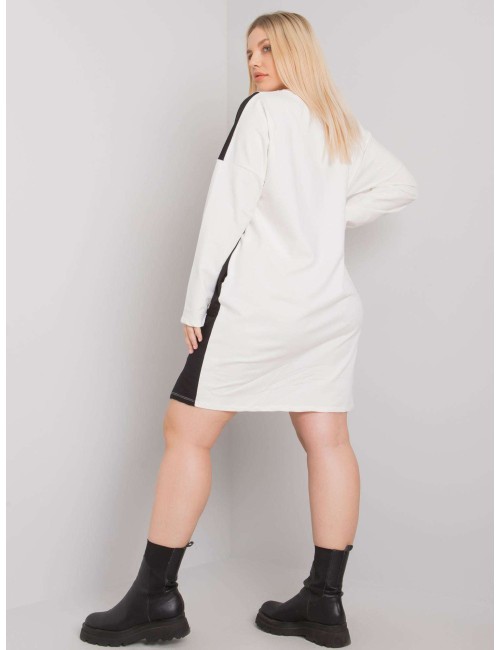 Tunika plus size z długim rękawem