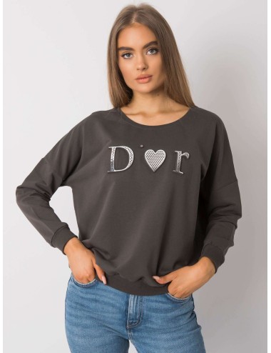 Khaki damska bluza bez kaptura