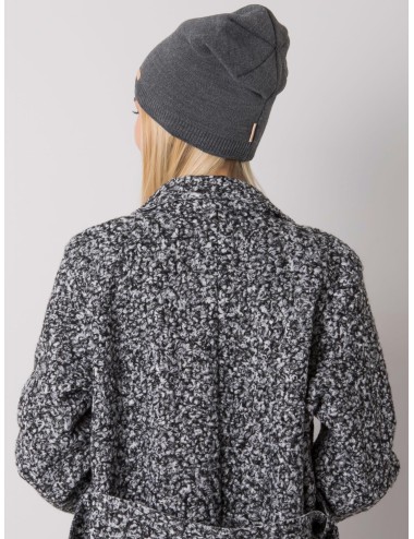 RUE PARIS Różowa czapka beanie damska