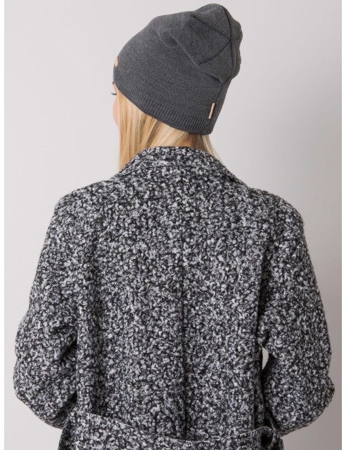 RUE PARIS Różowa czapka beanie damska