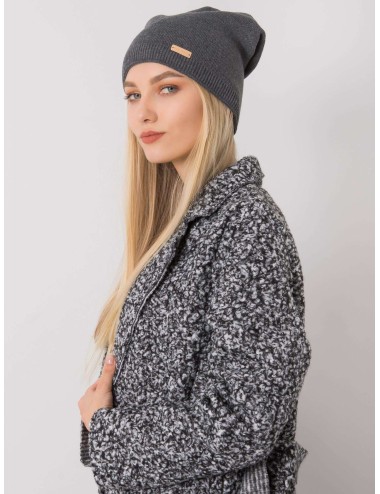 RUE PARIS Różowa czapka beanie damska