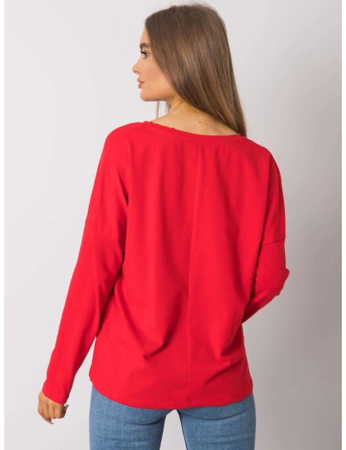RUE PARIS Jasnobeżowy bawełniany longsleeve damski