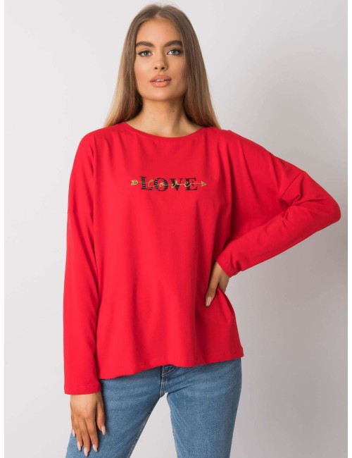 RUE PARIS Jasnobeżowy bawełniany longsleeve damski