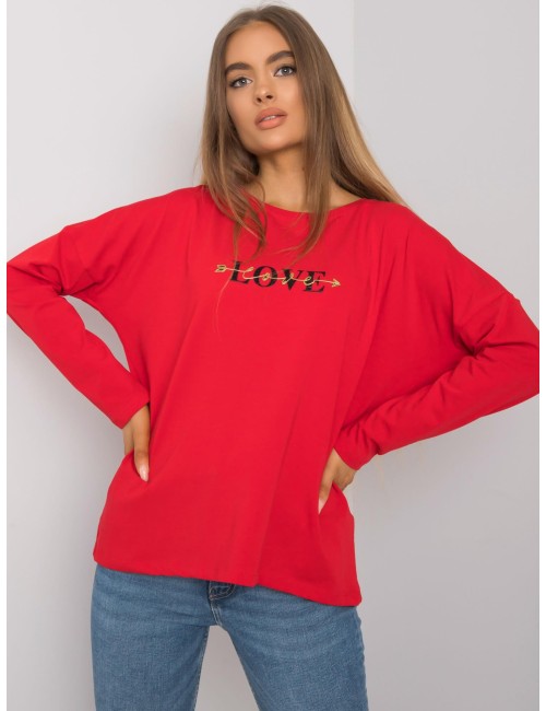 RUE PARIS Jasnobeżowy bawełniany longsleeve damski