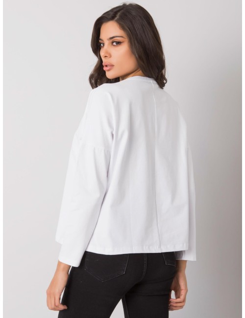 RUE PARIS Biały longsleeve damski