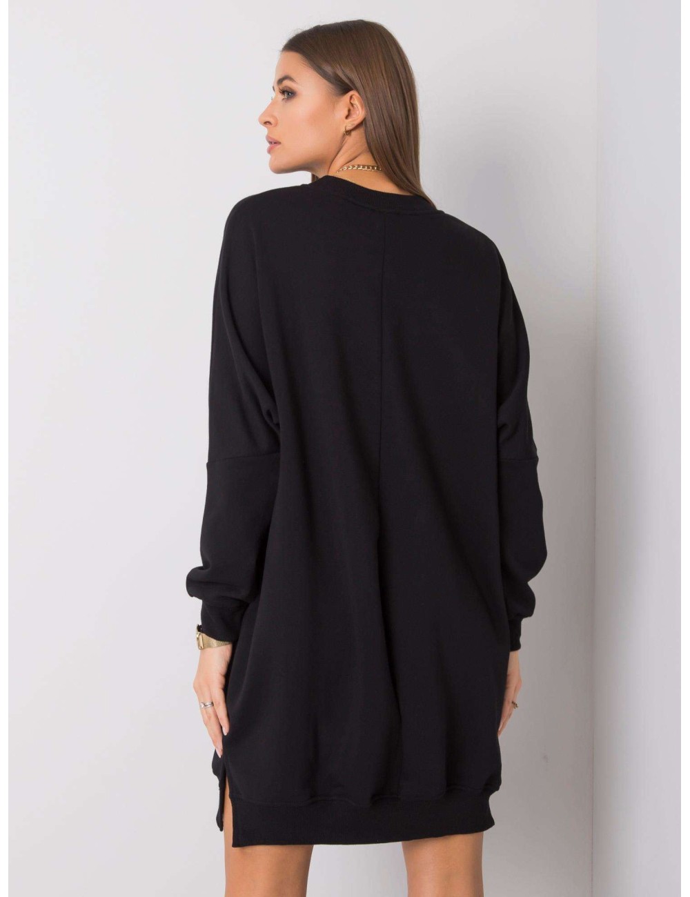 Melanżowa sukienka dresowa oversize