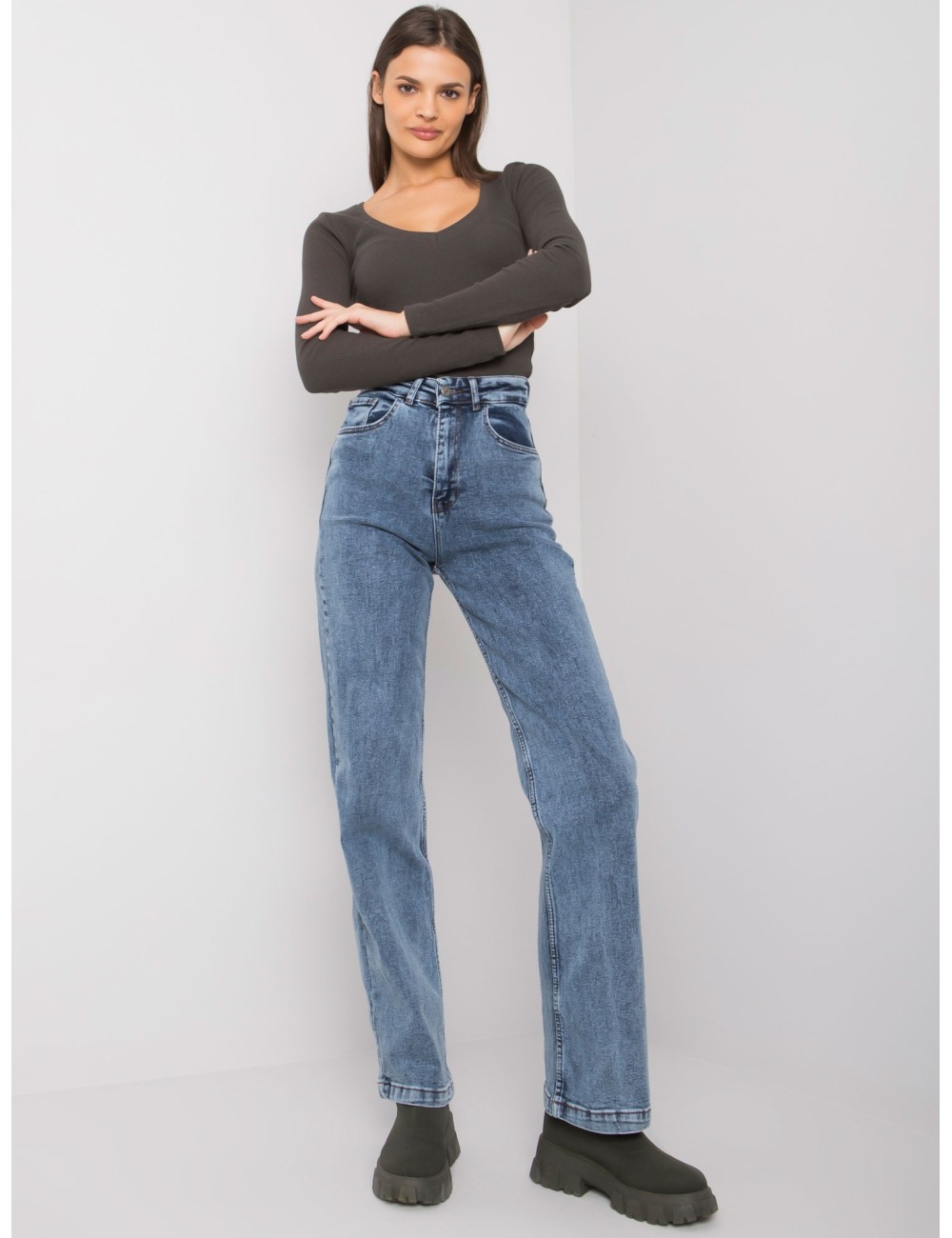 Spodnie jeans-MR-SP-351.72P-ciemny niebieski