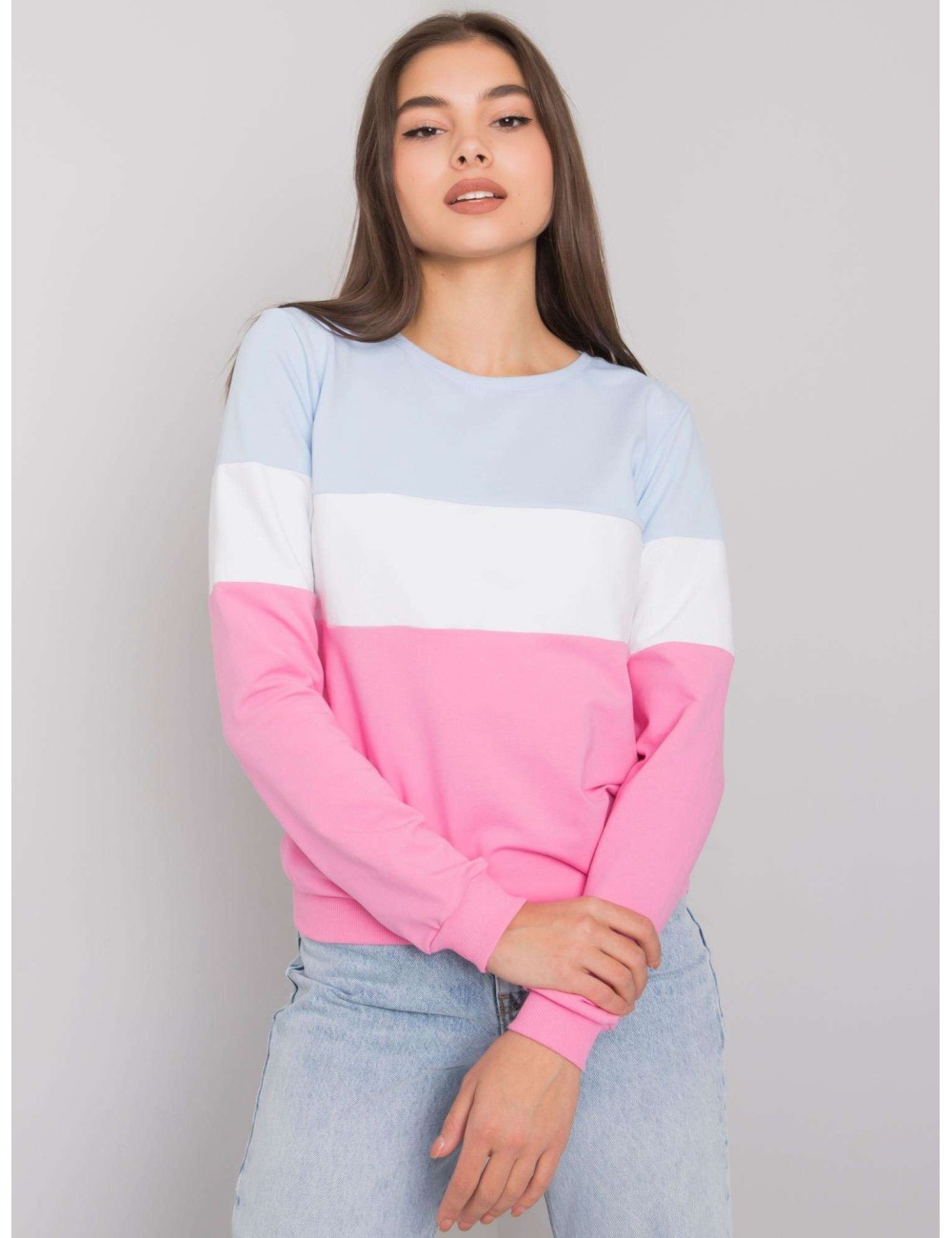 Bluza-RV-BL-5787.15X-szaro-różowy